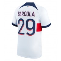 Billiga Paris Saint-Germain Bradley Barcola #29 Borta fotbollskläder 2023-24 Kortärmad